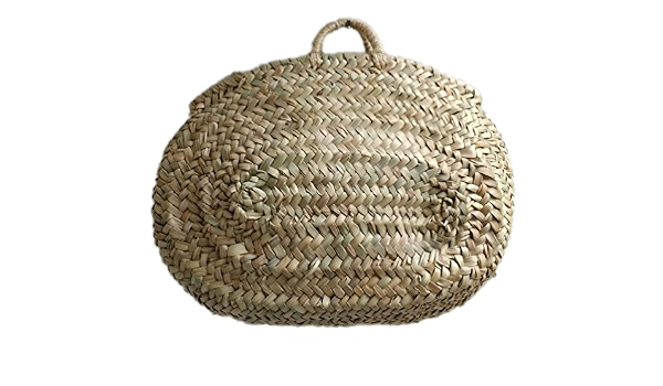 Birdikus Capazo de Palma Ovalado, con Asas Cortas de Pita. Cesto o Bolso de  Mimbre para la Playa, Fibras Naturales. Aprox. 31x10x25 cm : Amazon.es:  Hogar y cocina