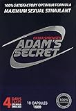 Adam's Secret 100% Natural Male Libido Performance Enhancement 10 Pills