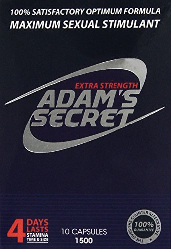 Adam's Secret 100% Natural Male Libido Performance Enhancement 10 Pills