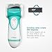 Electronic Foot File, O'vinna Electric Foot Callus Remover Pedicure Tool for Hard Dry Dead Skin, Heel Callus [4 Mineral Renew Heads] [Waterproof] [360 Degree Rotated Head] (Green)
