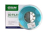 eSUN 1.75mm Light Blue PLA 3D Printer filament 1kg Spool (2.2lbs), Light Blue