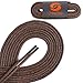 OrthoStep Waxed Dress Round Shoelaces - Extra Durable - Shoe and Boot Laces 2 Pair Pack - Made in the USA