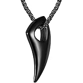 PROSTEEL Stainless Steel Shark/Octopus/Wolf Tooth Necklace for Men Women, Black/Gold/Silver Tone, Punk Rock Necklace, 22inch-24inch Adjustable, Come with Box