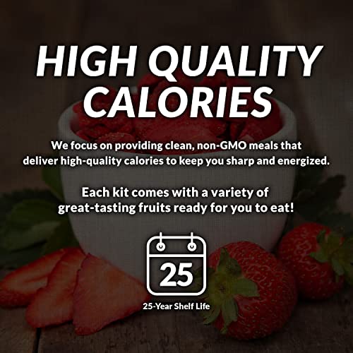 Valley Food Storage Freeze Dried Fruit Bucket 12 Pouches Premium