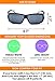 Mr. O Sunglasses Over Glasses for Women and Men Polarized 100% UV Protection (Charcoal, Classic grey)