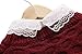 Shinywear Womens White Pearl Half Shirt Blouse Collar Lace Embroidered False Collar
