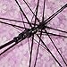 Kung Fu Smith Auto Open Clear Flowers Bubble Dome Umbrella for Girls, Cute Umbrella for Rain