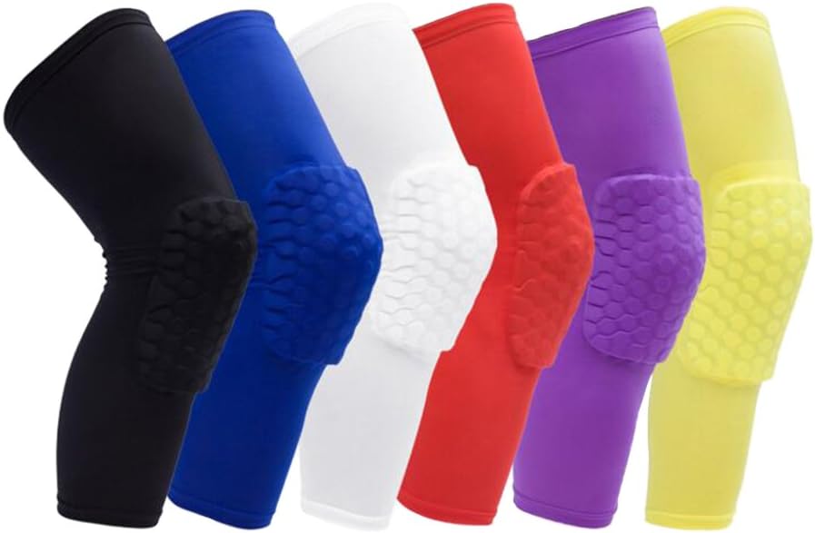 1Bests Honeycomb Breathable Anti-Collision Sports Protective Gear Found in: Sporting Good Volleyball Basketball Climbing Cycling Knees Crashproof Knee Pads(1 Pair/2 Pieces)