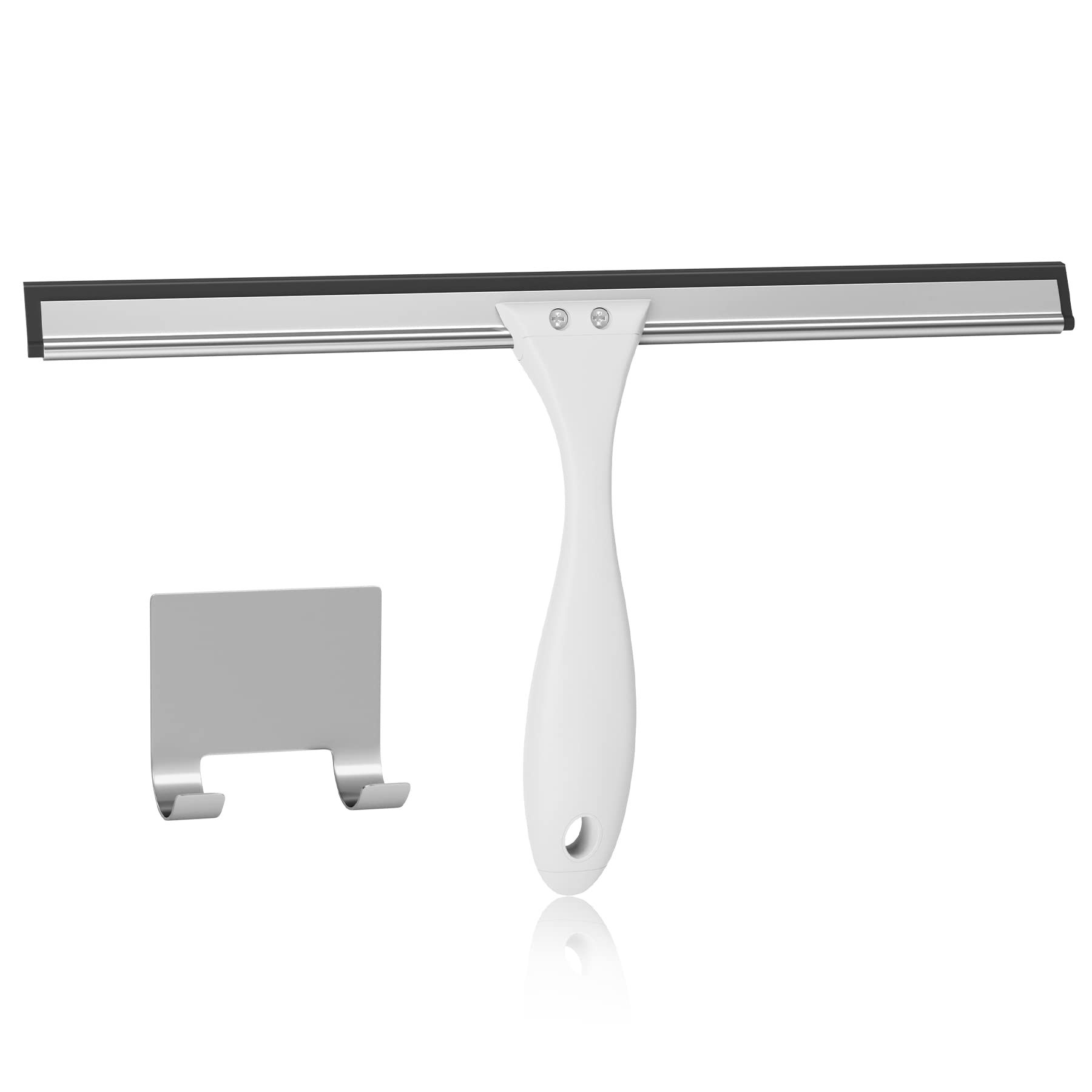Photo 1 of AmazerBath Squeegee for Shower Glass Door, Shower Squeegee for Glass Doors - All-Purpose Squeegee with Hook for Shower Doors, Windows, Mirrors, Tiles and Car Glass, 12 Inches