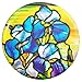 Buttonsmith Tiffany Magnola Magnet Set - Set of 4 1.25