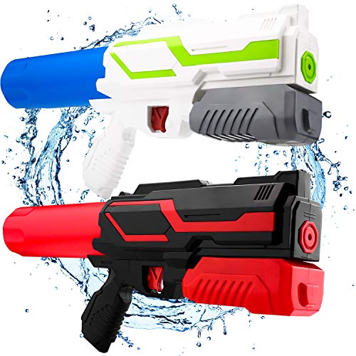 YOUNG CHOI'S 2 Packs Water Toy, Kids Toy Large Portable Water Gun Summer Beach Toys for Party and Outdoor Activity - Thumbnail 6