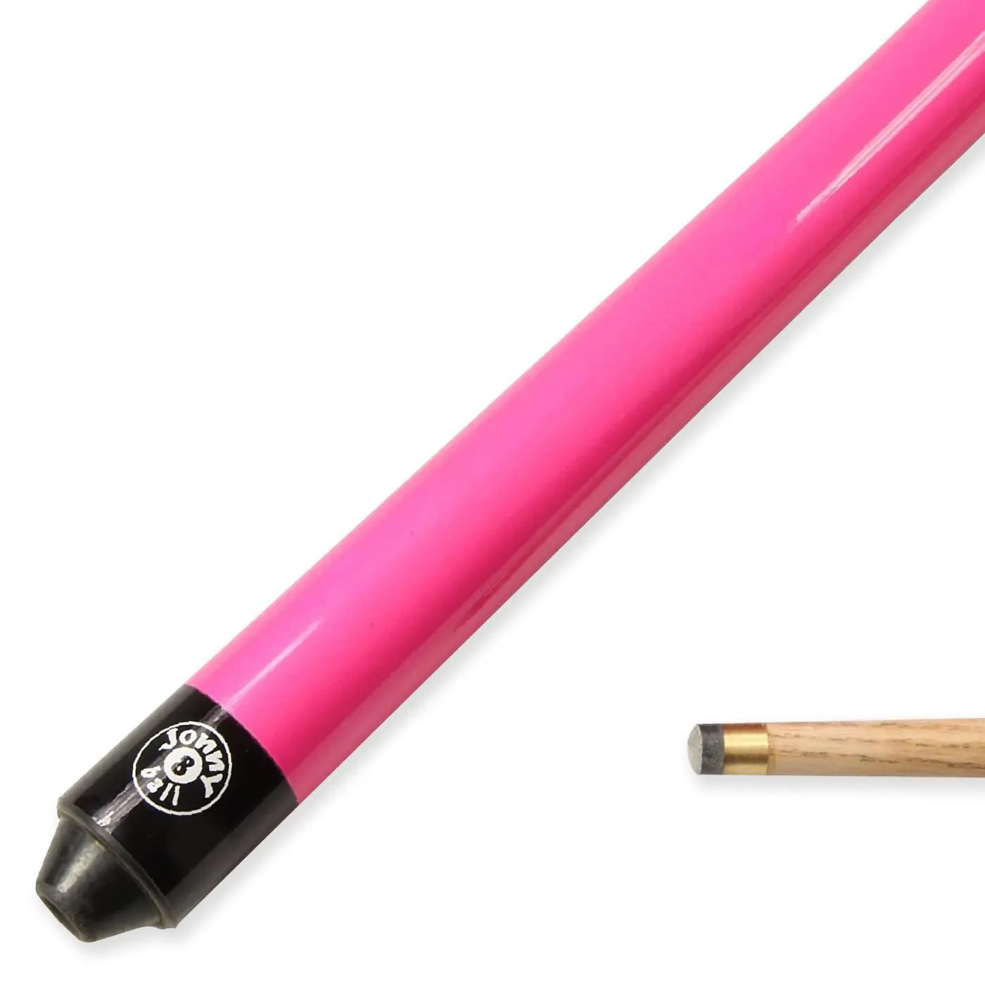 Jonny 8 Ball PINK JET JUNIOR 36 inch 2pc Ash Pool Snooker Cue - 10mm Elk Master