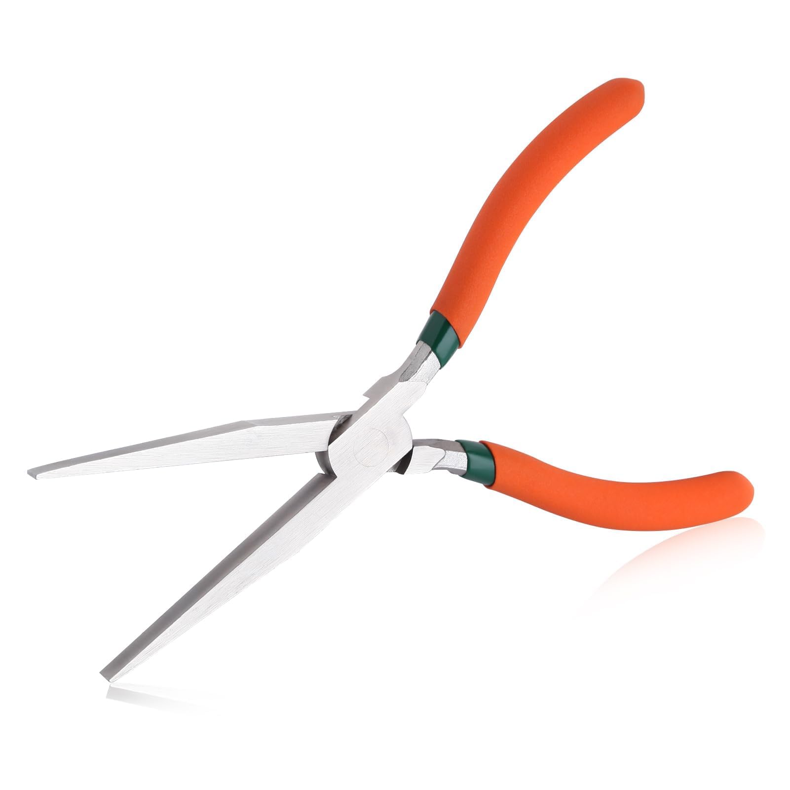 SPEEDWOX Long Flat Nose Pliers 7.5 Inch Smooth Jaw Pliers for Jewelry Making Duck Bill Pliers Extra Long Flat Nose Pliers for Hard to Reach Narrow Spaces Chain Nose Pliers for Wire Straightening — image 1