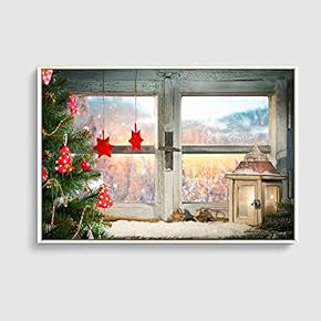 SIGNFORD Framed Canvas Home Artwork Decoration Merry Christmas...