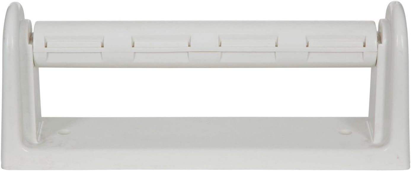 PLASTIC WALL MOUNTED KITCHEN PAPER ROLL TOWEL HOLDER STAND Cream