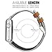Bands for Apple Watch, SKYLET 38mm/42mm Canvas Fabric with Genuine Leather Straps with Metal Clasp for Apple Watch Series 2 Series 1 Series 3 Edition Nike+ (Smart Watch Not Included)
