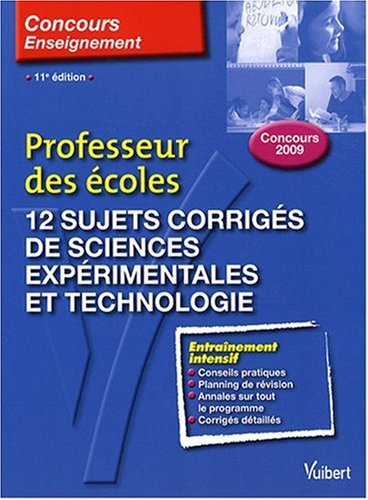 12 sujets corrigés de sciences expérimentales et technologie