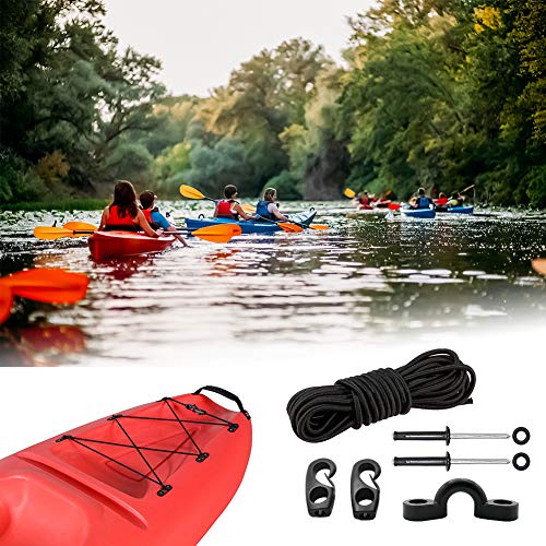 Deck Rigging Kit Accessory 19.7 FT Bungee Cord with Deck Loops Tie