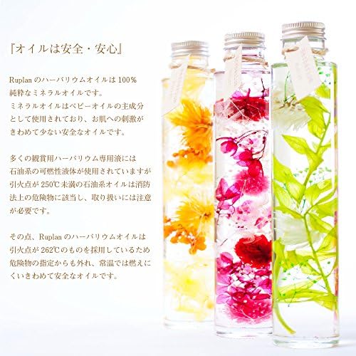 Amazon Ruplan プリザーブドフラワー Herbarium ハーバリウム 円柱ボトル Leaf Green プリザーブドフラワー オンライン通販