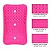 TailaiMei Makeup Brush Cleaning Mats, 1 Mini Makeup Brush Cleaner mat, 1 Cosmetic Brushes Cleaning Plate Portable Washing Tool and 1 Sponge Blender,Silicone Brush Scrubber for Face and Eye Brush(Pink)