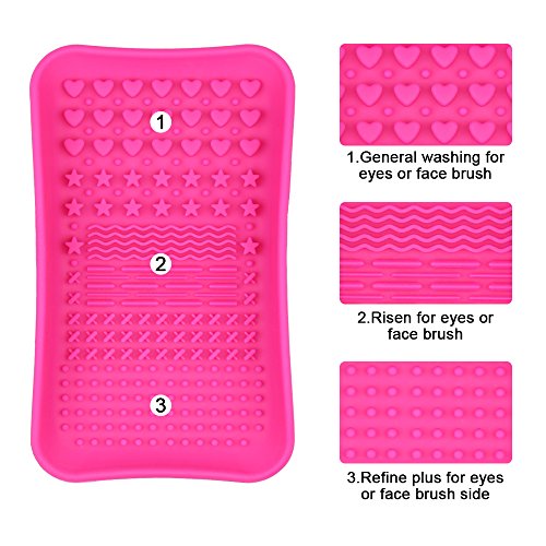 image for TailaiMei Makeup Brush Cleaning Mats, 1 Mini Makeup Brush Cleaner mat,