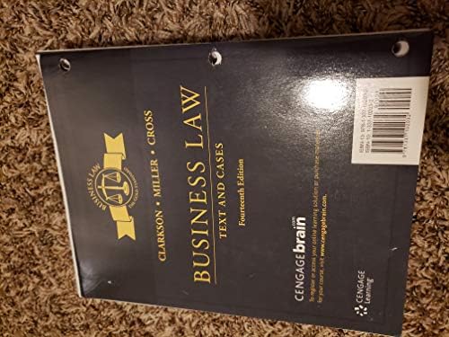 Business Law: Text & Exercises (MindTap Course List): Miller