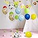 Toy Inspired Story Happy Birthday Banner Decorations Kit, Kids Birthday Party Garland Banner Toy Inspired Story Theme Balloons for Birthday 1st 2nd 3rd 4th 6th 10th Party Supplies