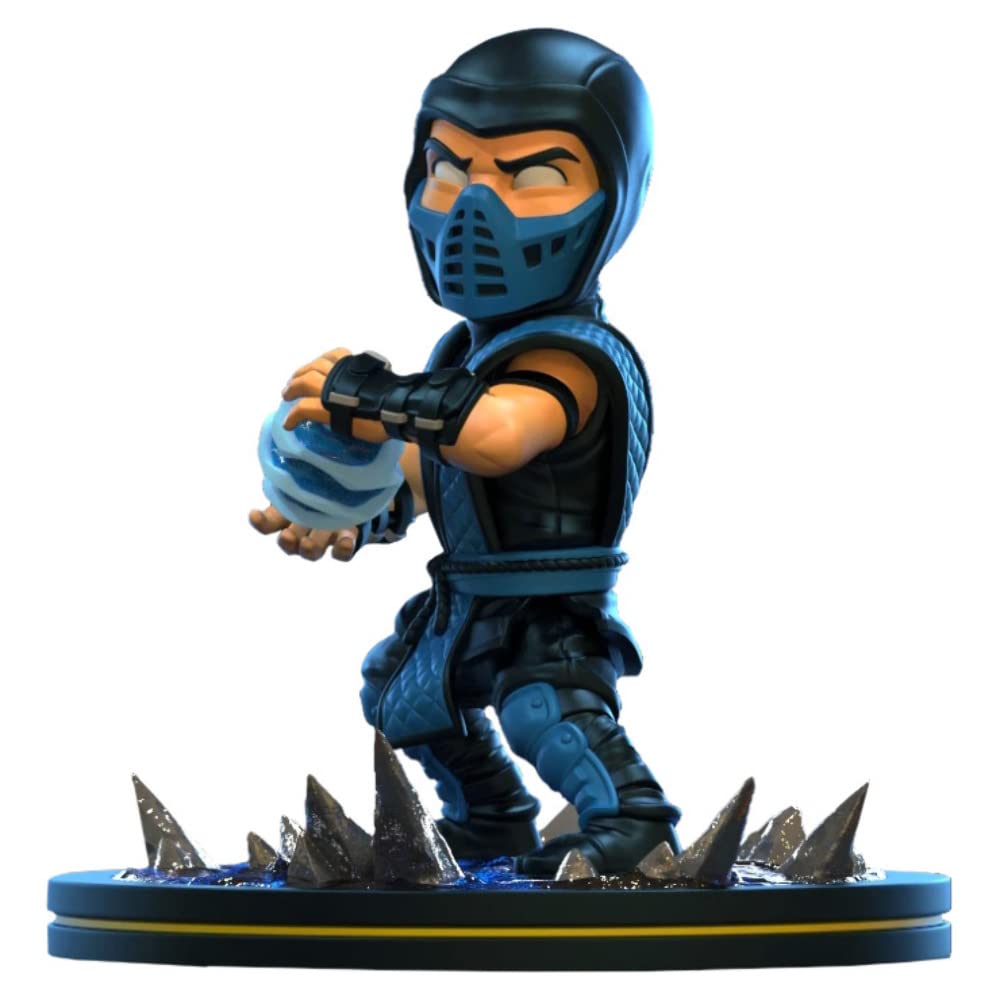 MORTAL KOMBAT Quantum Mechanix Sub-Zero Q-Fig Figure, Blue, One Size