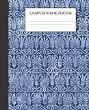 Composition Notebook: The Odyssey Tribute Pattern Nautical Blue College Ruled Notebook Lined School Journal