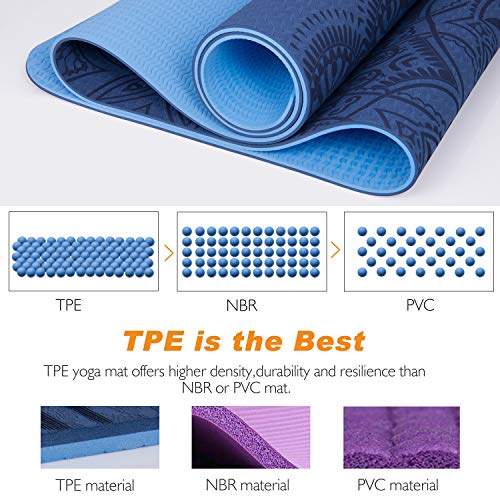 image for TOPLUS Yoga Mat - Classic 1/4 inch Pro Yoga Mat Eco Friendly Non Slip 
