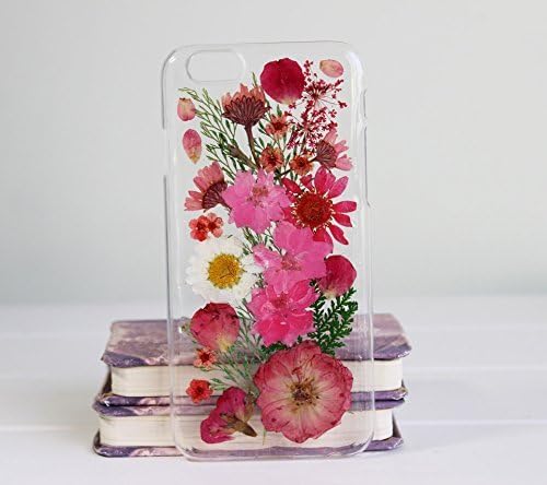 Rebbygena Dried Floral Case for Samsung Galaxy S7 Real Pressed Flower Galaxy S7 Case and Cover Soft Crystal Clear Case with Sunflower Samsung S7 Case for Girls