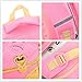 Hyundly Cute Cat Face Bowknot Teen Girls School Backpacks For Primary School Bookbag And Outdoor Traveling Daypack (Medium, pink)