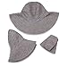 Wallaroo Hat Company Women’s Scrunchie Sun Hat – UPF 50+ Sun Protection, Packable and Adjustable Sizing for Medium Crown Sizes – Sun-Smart Hat for Travel, Poolside, Everyday (Grey/White Dots)