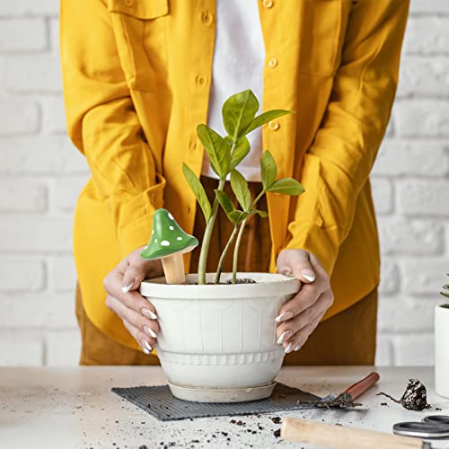 Self Watering Spikes 14-Pack - Mushroom Shaped Terracotta Watering Globes For Indoor & Outdoor Plants