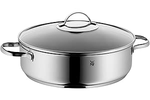WMF 0761406380 Serving and Braising Pan with Glass Lid Diameter 28 cm