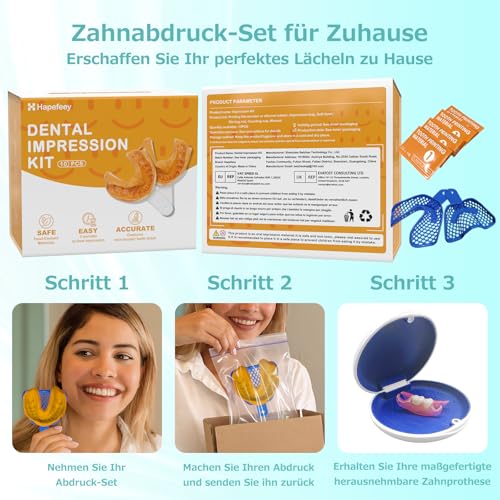 Custom Partial Denture for Dental Spaces - Removable Provisional Denture for Men & Women, Dentures with Perfect Fit Easy to Use for a Perfect Smile (2 Teeth)