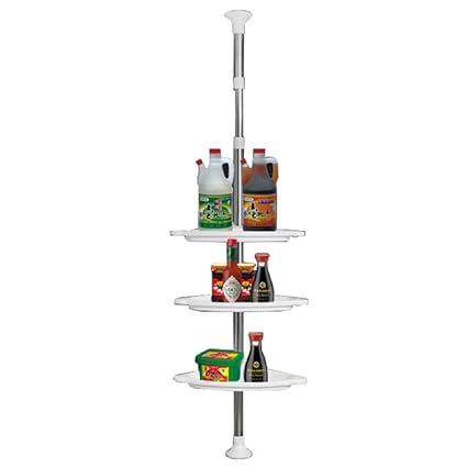 Amazon Com Shower Caddy Adjustable Telescopic 4 Tier