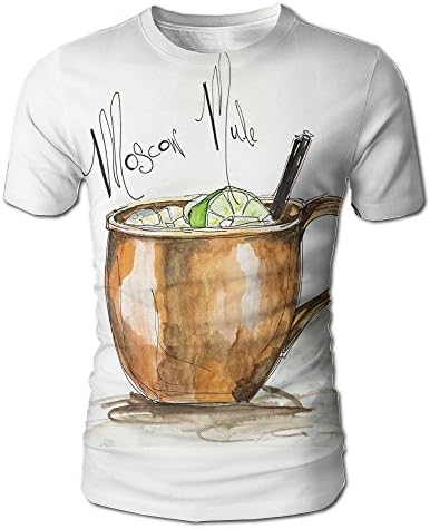 Hand Painted Drink Moscow Mule Hawaii Tshirt Men Tee T Shirt