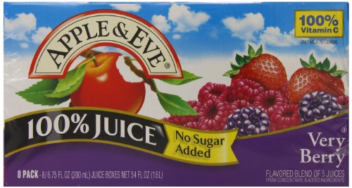 Apple & Eve 100% Juice, Very Berry, 6.76 Fluid-oz., 40 Count - //medicalbooks.filipinodoctors.org