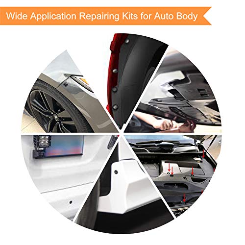 EZYKOO Universal Plastic Fender Clips,200 Pcs Push Bumper Fastener Rivet Clips with 6 Size Auto Body Retainer Clips Bumpers,Car Fender Replacement Compatible with GM, Ford & Chrysler,Honda,Accord - Thumbnail 2