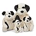 Jellycat Bashful Black and Cream Puppy Stuffed Animal, Really Big, 31 inches