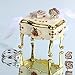 YUFENG Miniature Dresser Jeweled Trinket Box Hand-Painted Patterns Ring Holder Earring Dish Jewelry Box with Crystal (Dresser)