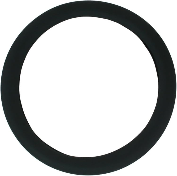 Leather Texture Soft Silicone Car Steering Wheel Cover SWT1200 10 Colors Black