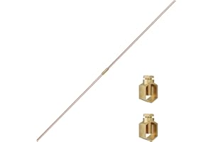 GOUNENGNAIL 6ft Ground Rod Kit - 1/2'' Bonded Electrical Copper Grounding Rod with Bronze Clamp UL Listed,Great for Fence Lightning Strike Electrode Earthing Rod, Swimming Pool Ground Rods