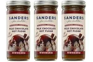 CBROSEY Sanders Original Dessert Topping Milk Chocolate Hot Fudge 10 Oz (Pack of 3)