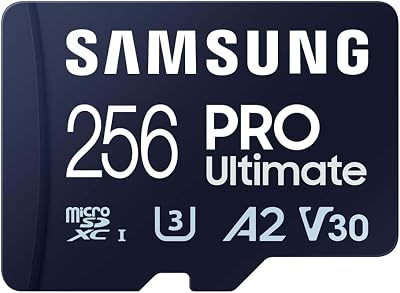 Samsung PRO Ultimate microSD 256GB UHS-I U3 200MB/s Read USB Card Reader