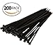200 Self Locking 10 Inch Nylon Heavy Duty Cable Zip Ties (10