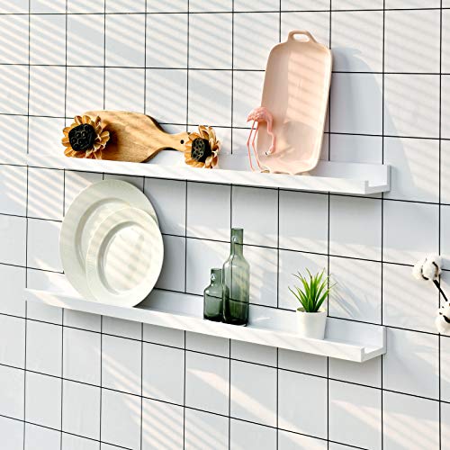 WELLAND Picture Ledge, Photo Ledge, Floating Ledge Wall Shelves, 48