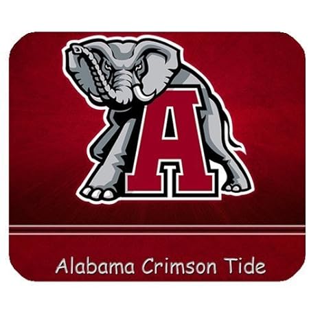 1 X Alabama Crimson Tide Ncaa College Football Team Logo Personalized Rectangle Mouse Pad Alabama