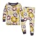 Burt's Bees Kids Toddler Girls Baby Girls Organic 2 Piece Pj Set, Splatter Floral, 7 Years